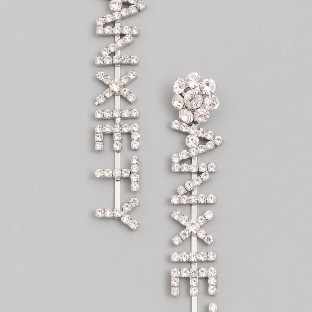 Fashion Nova Silver Statement Earrings